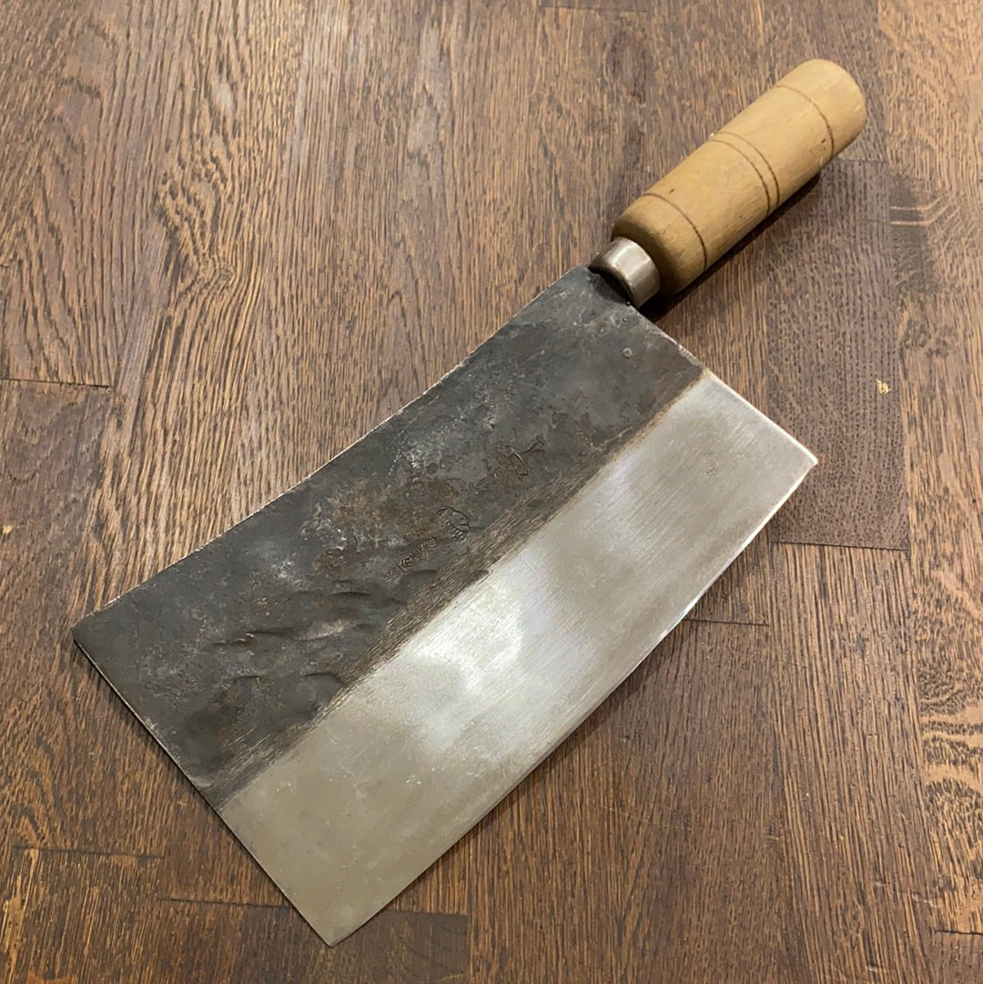 Febe Bernal Chinese Cleaver Heavy Weight 650 grams Carbon Steel – Bernal Cutlery