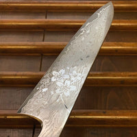 Hitohira Uki Sakura 240mm Gyuto Damascus Ebony Handle(Fusion)