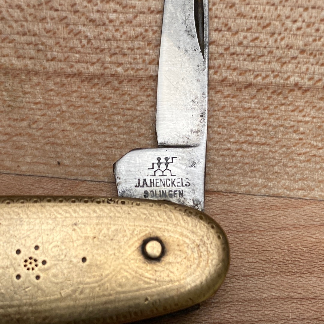 J A Henckels Solingen 3 3/8” Pen Knife 1800s