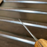 Konosuke Sanjo MB 240mm Gyuto Stainless Clad Shiro 2 Chestnut Handle & Saya