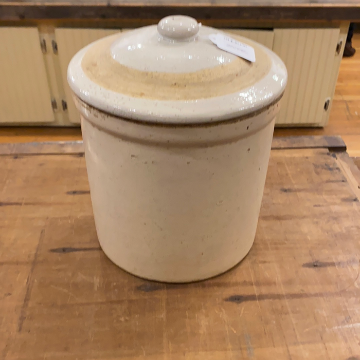 Vintage Stoneware Crocks Set of 3 Nested