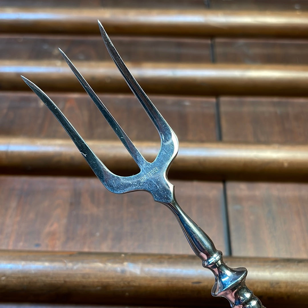 Eichenlaub Sardine Forks Stainelss & Ebony Solingen Germany~1970's In Box