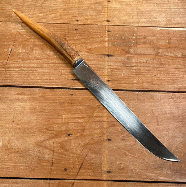Friedr Herder 8.5” Carving Knife “Constant” Stainless Steel Stag Tip ~1950s-60s