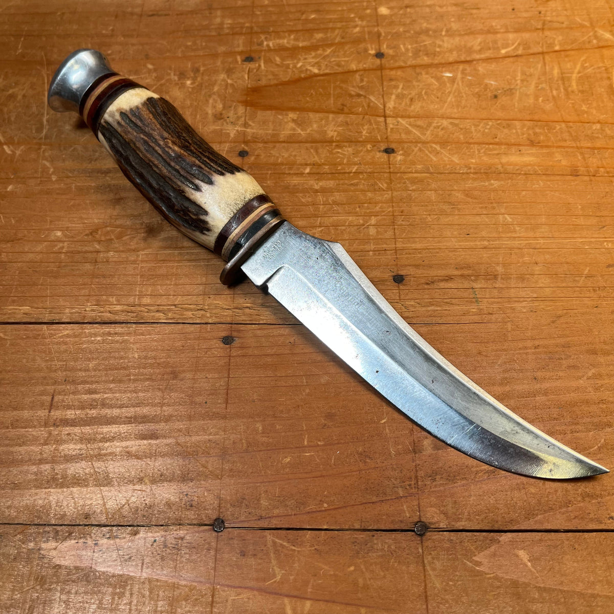 Solingen 5" Fixed Blade Stag Carbon Steel 1950's-70's