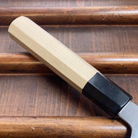 Sakai Kikumori Kikuzuki Kasumi 210mm Gyuto Shirogami 2 with Saya