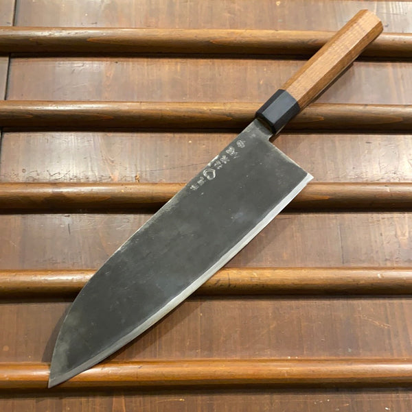 Takeda NAS 240mm Gyuto Stainless Clad Aogami Super W Saya