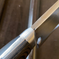 Teruyasu Fujiwara ‘Teruyasu’ 240mm Mioroshi Deba Shirogami 1 Kasumi Western Handle