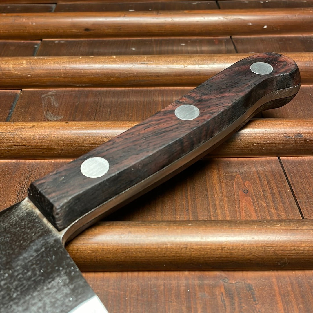 Landers Frary & Clark Universal 8" Cleaver Carbon Steel Rosewood 1920s-30s