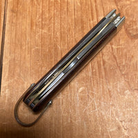 Schrade Walden 3.75” Electricians Knife Bow Tie Shield & Rosewood 1946-73