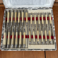Roger Planche Thiers Table Knife Set 24 Inox Thiers 1950's?
