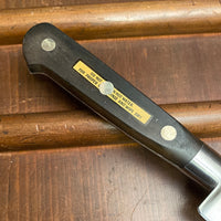 Sabatier Trumpet / Ancien Maison 12” Round Tip Carving Knife Stainless France 1950’s