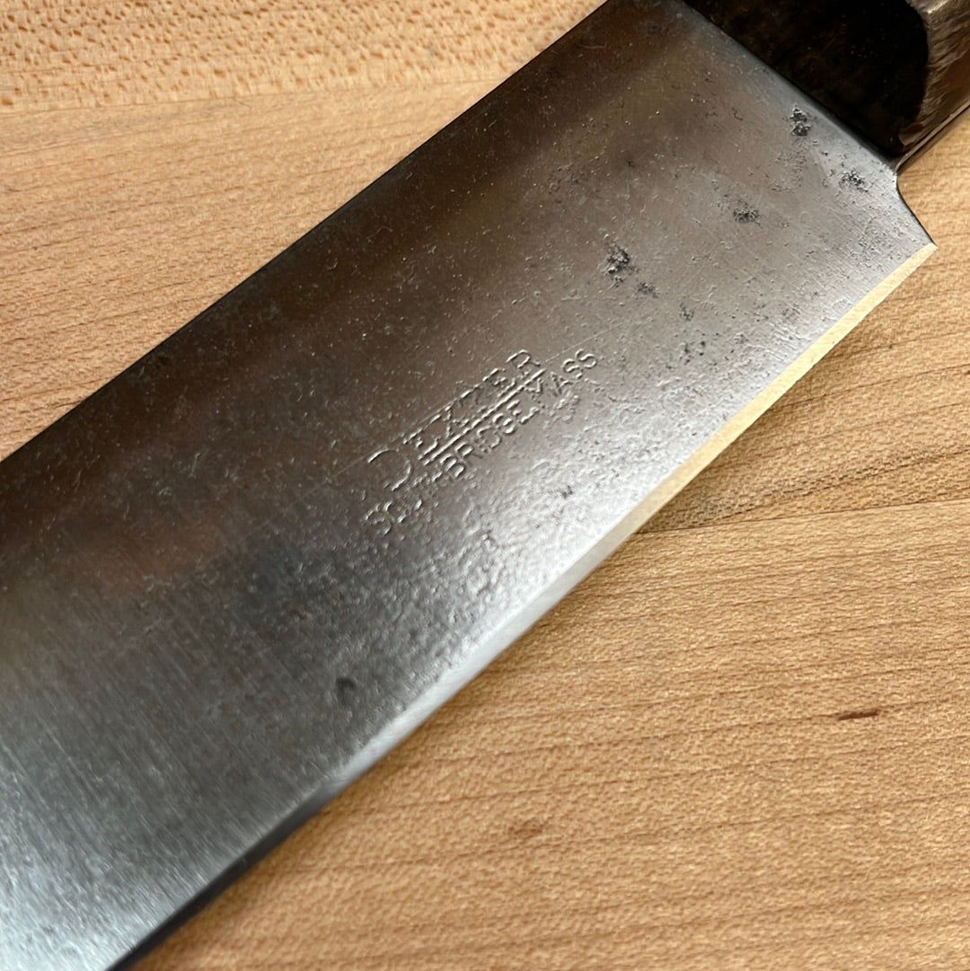 Dexter 10" Scimitar Carbon Steel Hollow Ground Rosewood 1950s-70s