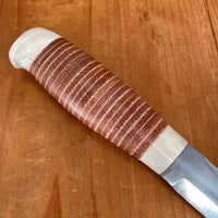 S. & S. Helle Holmedal Norway New Old Stock 112mm Knife - Laminated Carbon Steel
