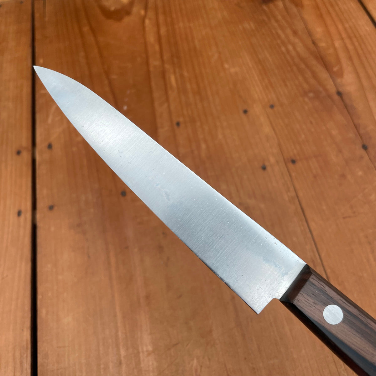 Masakane New Old Stock 150mm Petty SK Carbon Steel Ebony Handle (No Bolster)