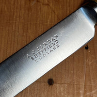 A J Jordan 8" Carving Knife Forged Carbon Steel Sheffield 1890’s-1920’s