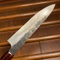 Javanese 150mm Petty Leaf Spring Steel Kurouchi Octagonal Rosewood