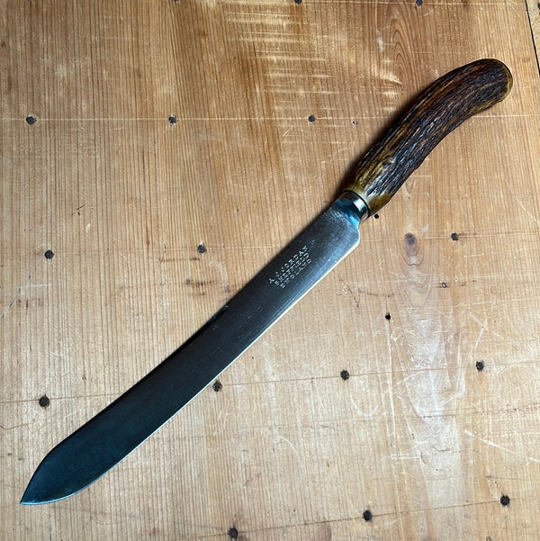 A J Jordan 8" Carving Knife Forged Carbon Steel Sheffield 1890’s-1920’s