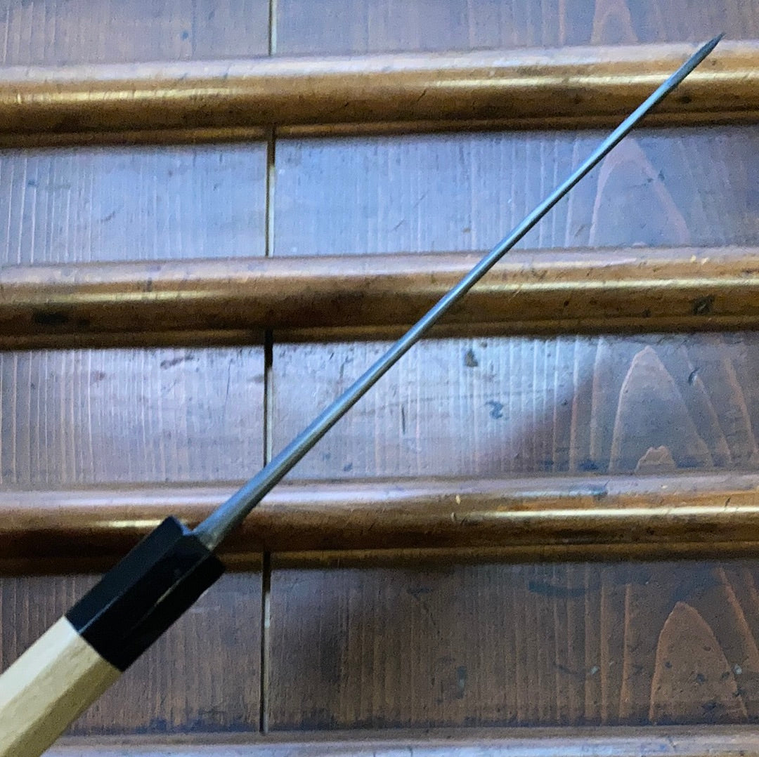 Tsukasa Hinoura 150mm Petty San Mai Nashiji Kurouchi Shirogami 2 Ho Wood Handle