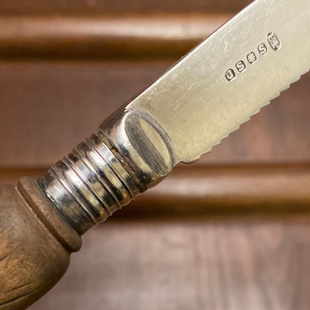 John Sanderson & Son Lemon Knife Silverplate Sheffield 1887-1927