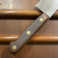Unmarked Plate-Semelle 11.5” Chef Knife Hand Forged Carbon Steel France 1920-50s