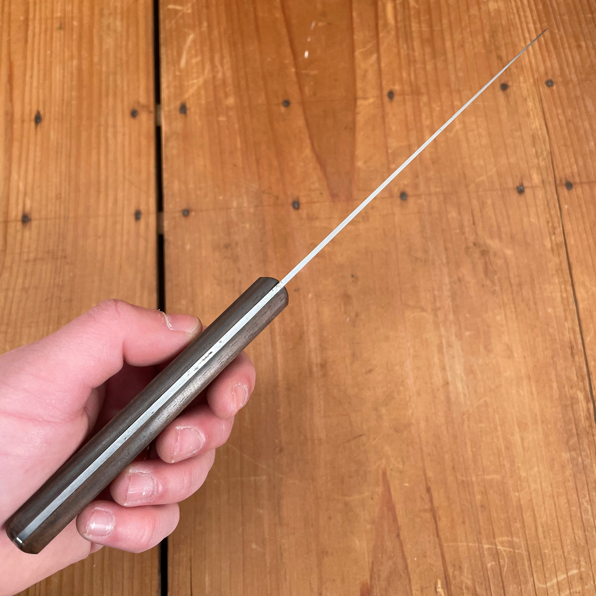 Masakane New Old Stock 150mm Petty SK Carbon Steel Ebony Handle (No Bolster)