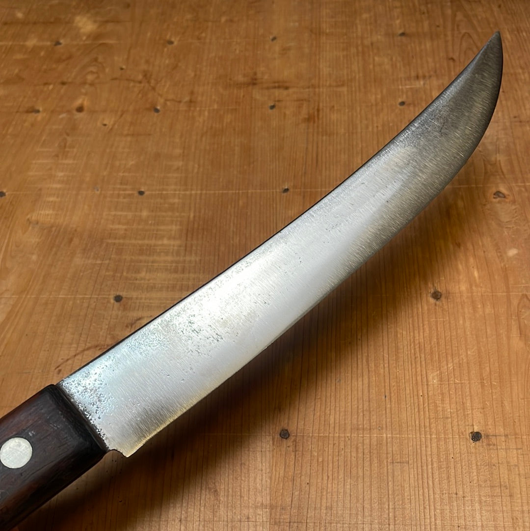 J Russell Green River Works 10" Scimitar Carbon Steel & Rosewood 1920s-40s