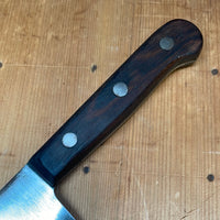 American 12" Chef Knife Carbon Steel & Rosewood ~1920's-50's
