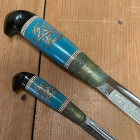 Luomanen & Kumpp Double Puukko Carbon Steel Galalite Minty 1922-45