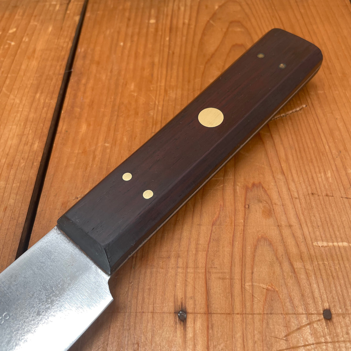 VTG Crestline Paring KNIFE Stainless Tool Kitchen Wood Handle Brass Rivet  MCM