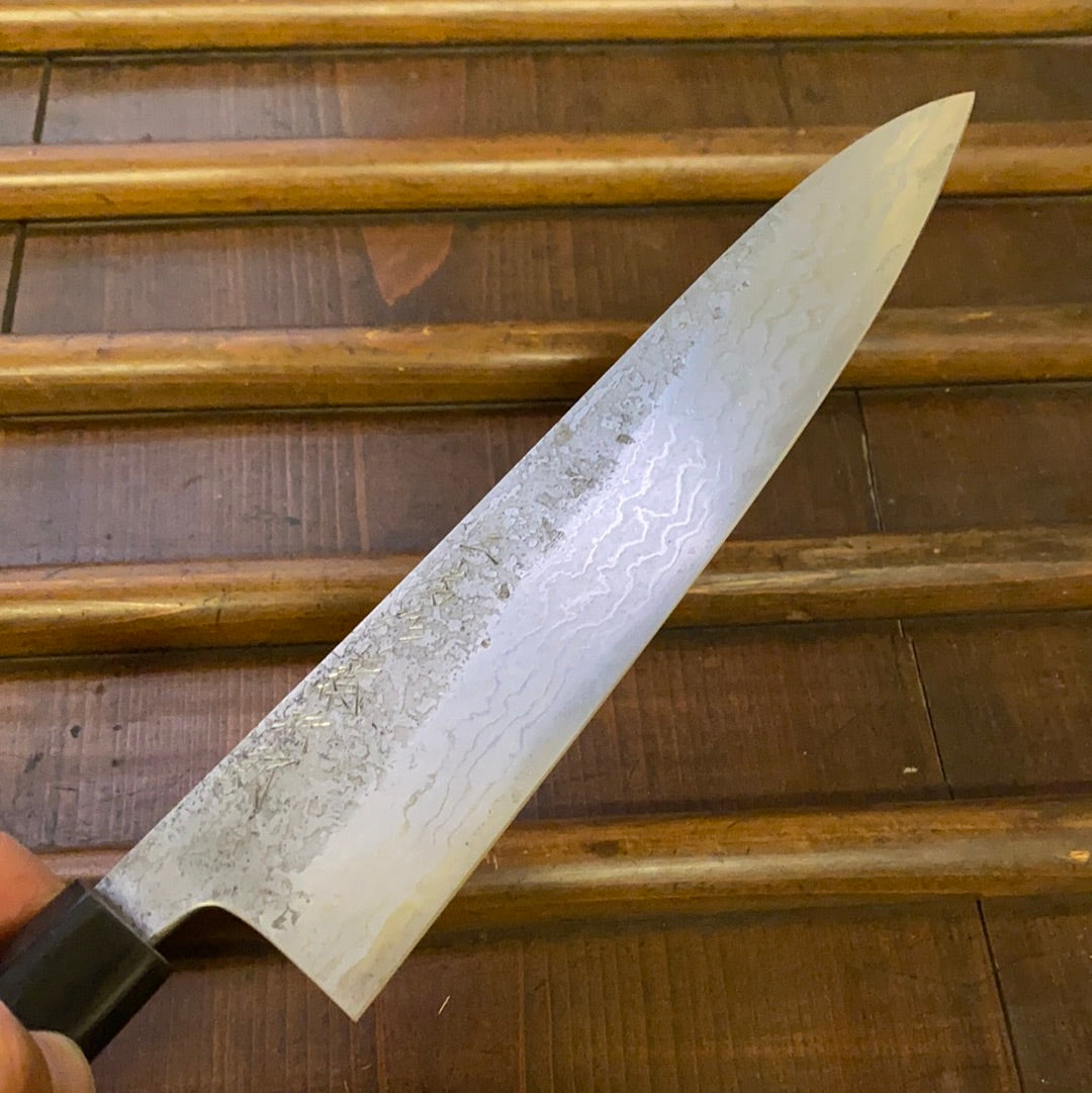 Tojiro 210mm Gyuto Aogami 2 Iron Suminagashi Ho / Horn W Kiri Box