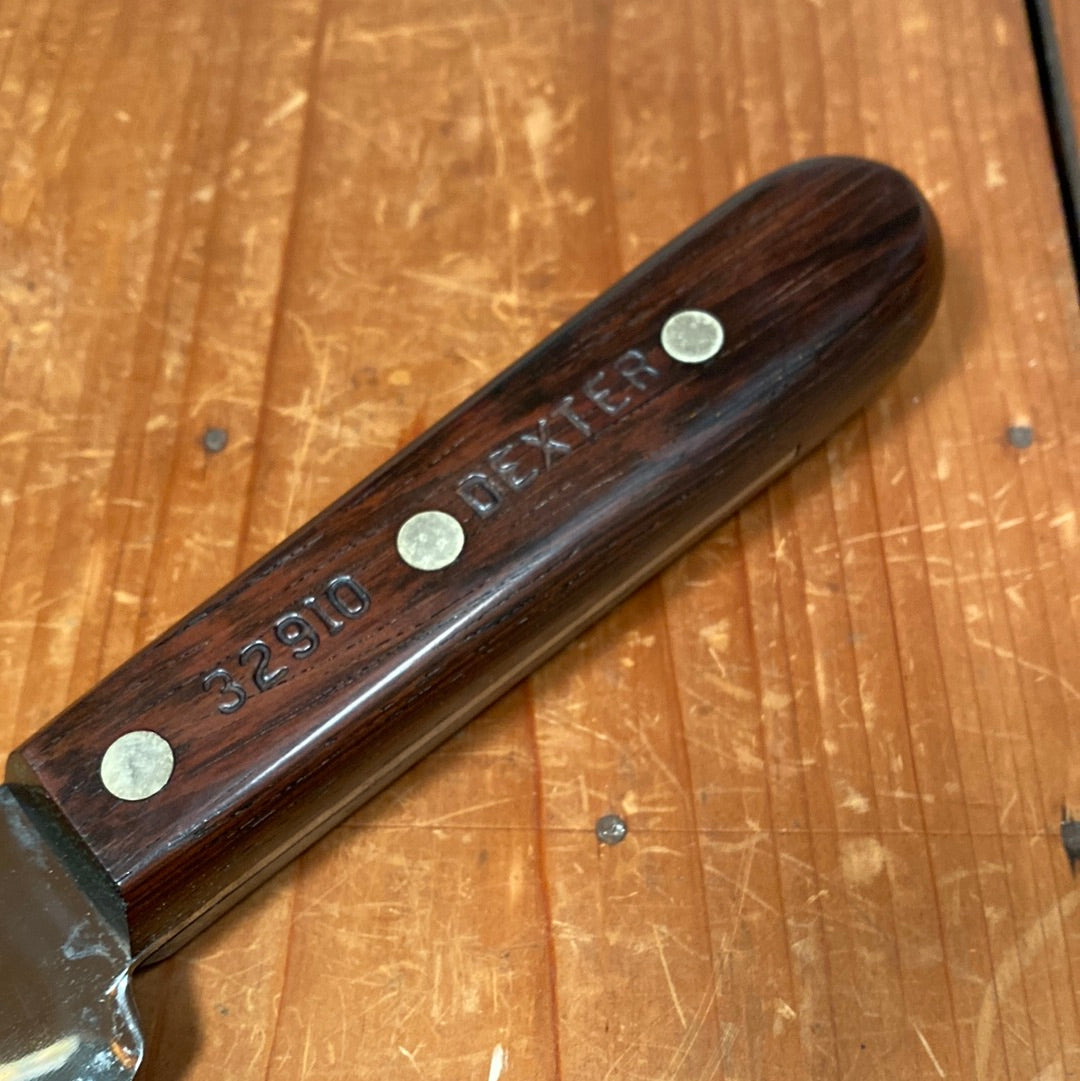 New Old Stock Dexter 10" Scimitar Carbon Steel Mirror Finish Rosewood 1950s-70s
