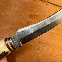 Solingen 5" Fixed Blade Stag Carbon Steel 1950's-70's