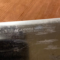 J. A. Henckels 10” Chef Knife Handforged Carbon Steel 1960’ early 70’s