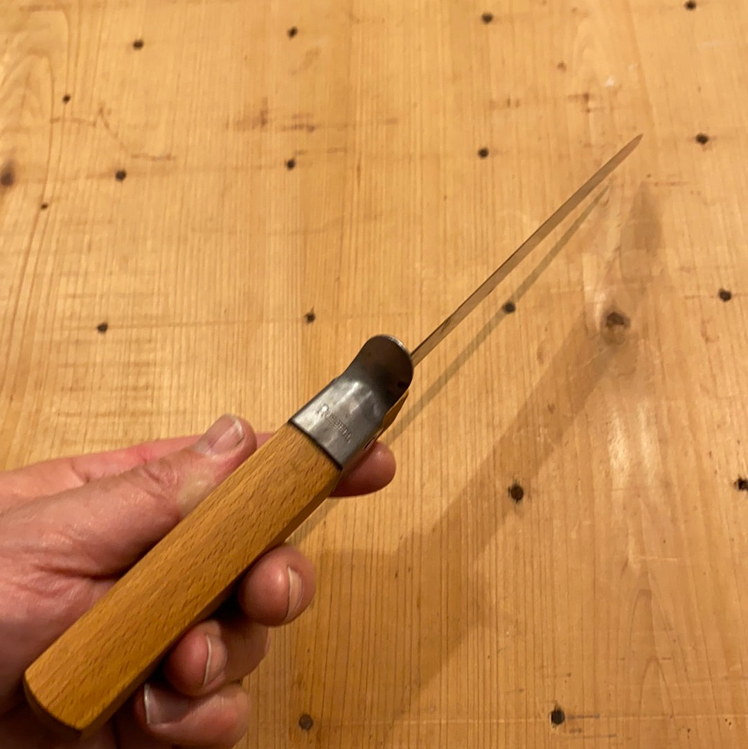 Russell Green River Works 6” Curved Boning / Trimming Knife Carbon Steel & Beech W Guard