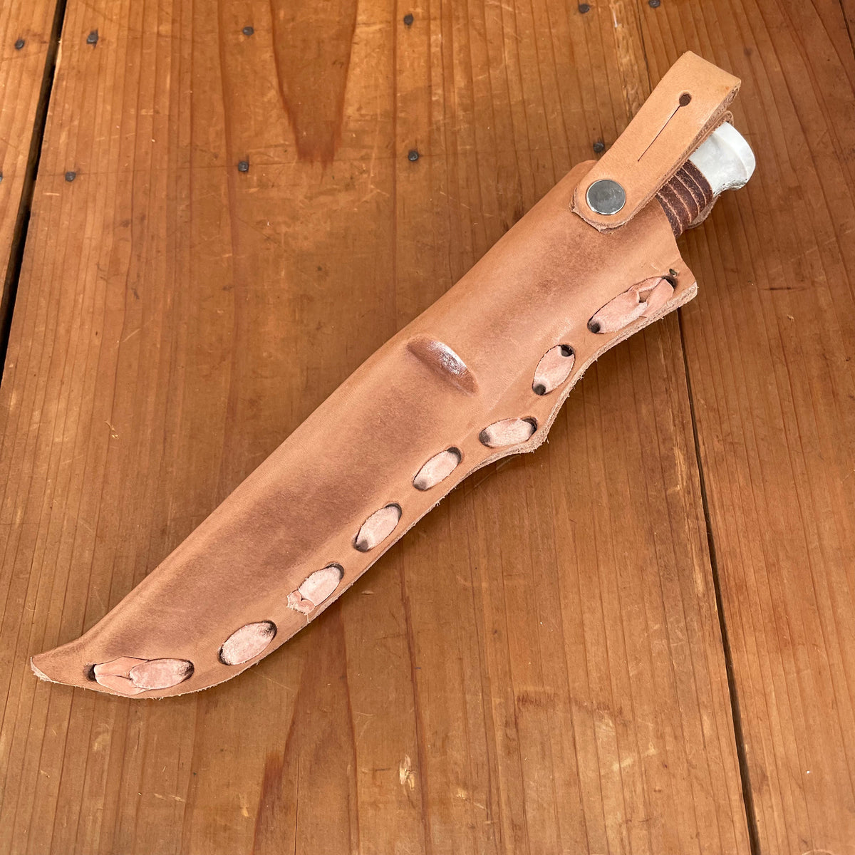 S. & S. Helle Holmedal Norway New Old Stock 112mm Knife - Laminated Carbon Steel