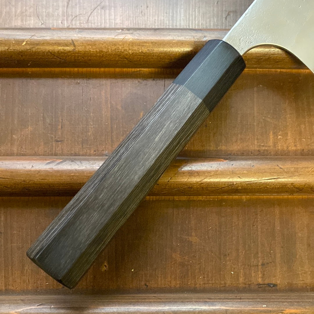 Masakage Yuki 240mm Gyuto Stainless Clad Shirogami 2 Blk Pakka