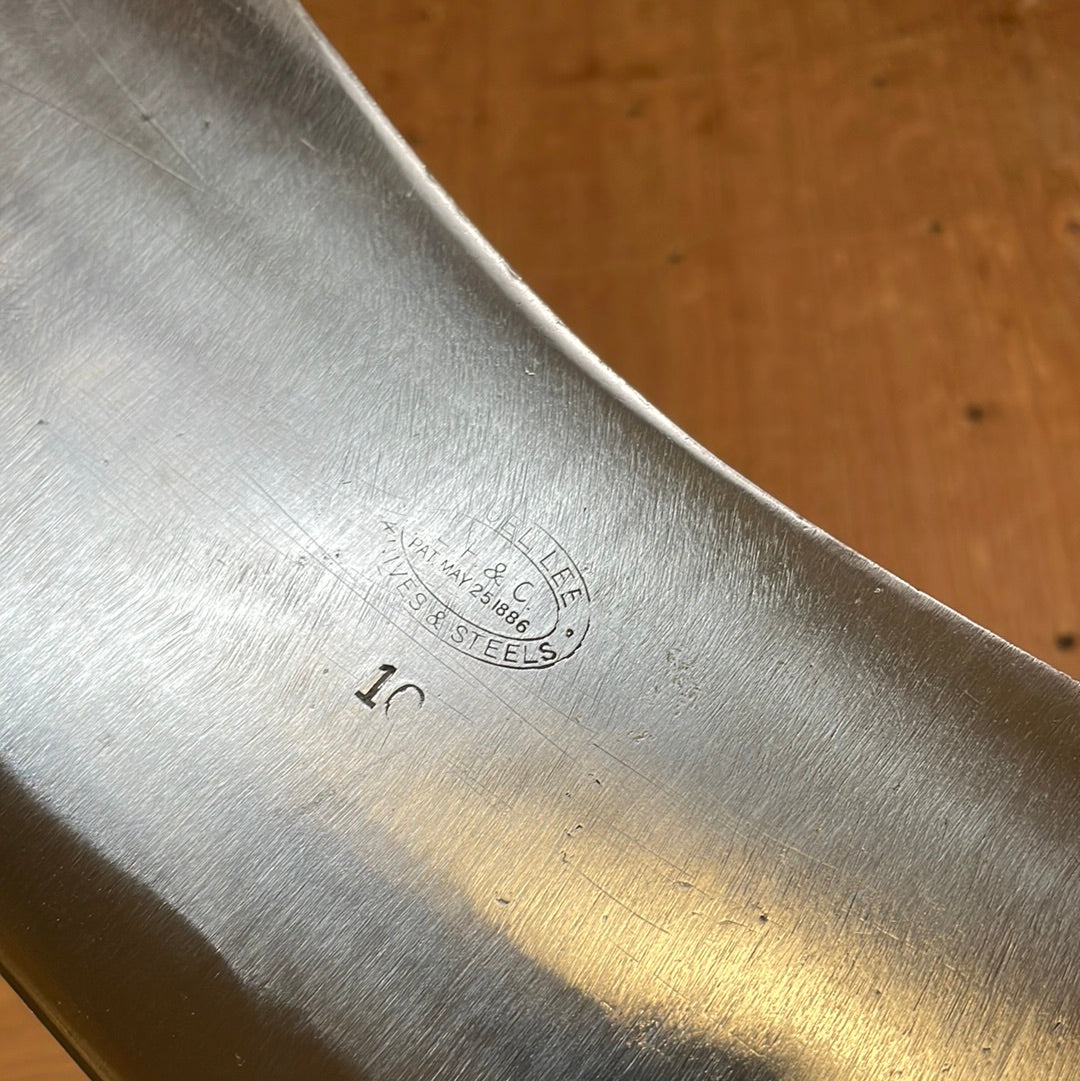 Landers Frary & Clark 10" Hogsplitter Cleaver Hand Forged Carbon Steel 1890s-1920s