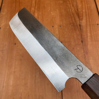 Alma Knife Co. Nakiri 52100 Nashiji - Wenge African Blackwood