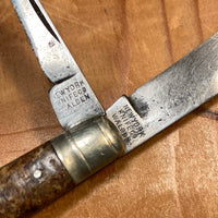 NY Knife Co 2 7/8” Dog Leg Jack Knife Pyralin 1856-1931