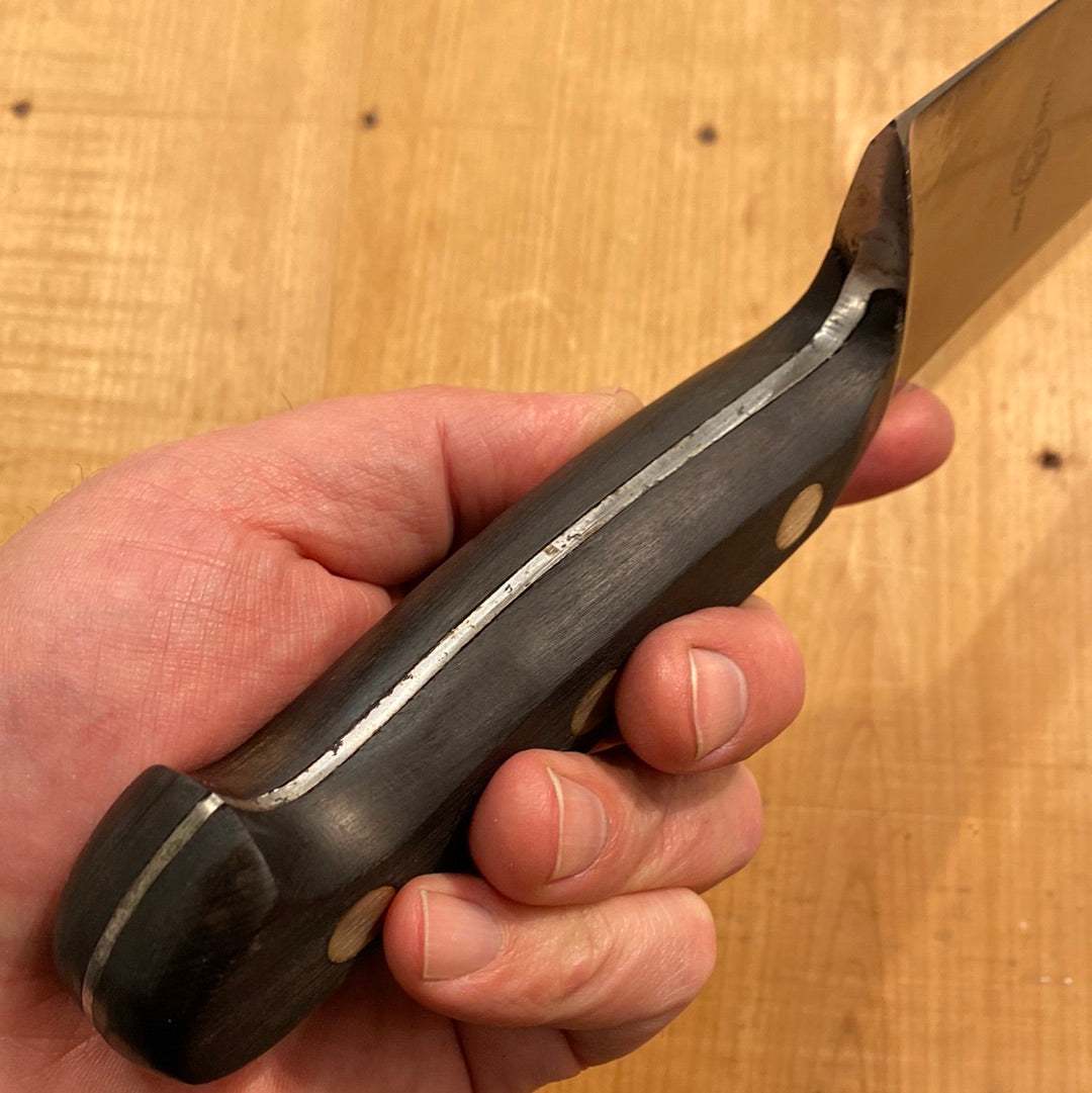 K.C. Seelbach 10” Chef Knife Carbon Steel Solingen 1950s  VGC