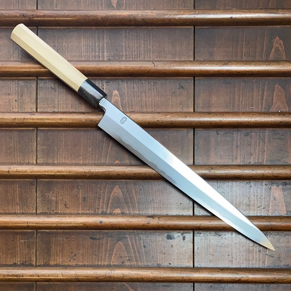 Sakai Kikumori 'Kikuzuki Kasumi' 300mm Yanagi - Shirogami 2 - w/ Saya