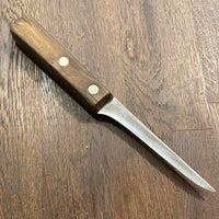Unmarked J A Henckels 5” Boning Knife Model 68-5” Carbon Steel Walnut 1950’s