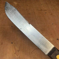 American 7" Bullnose Butcher Carbon Steel Rosewood Brass 1920's-50's