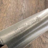 Masakane New Old Stock 150mm Honesuki Kaku SK Carbon Steel Ebony (No Bolster)