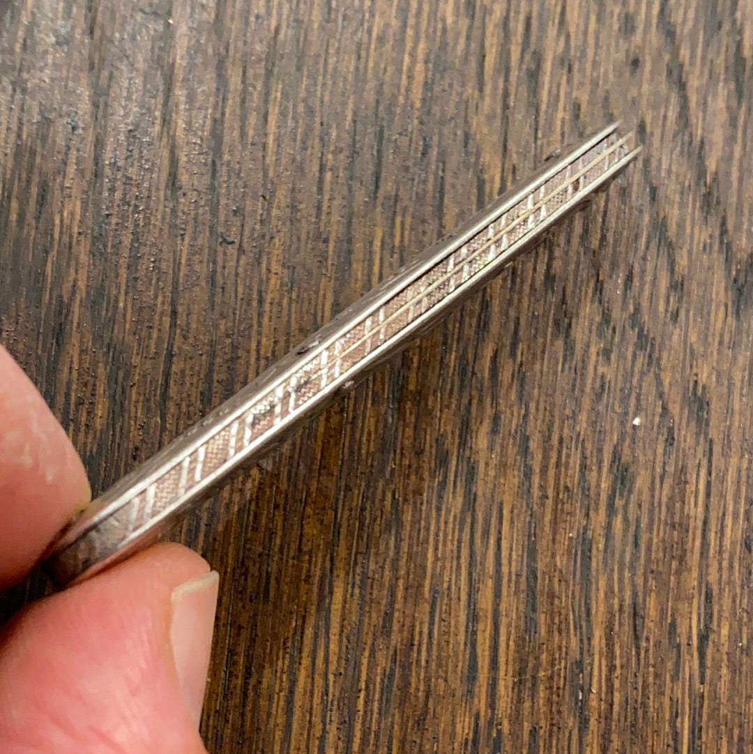 Sterling Silver Victorian Fruit Knife Floral Motif Birmingham 1900s