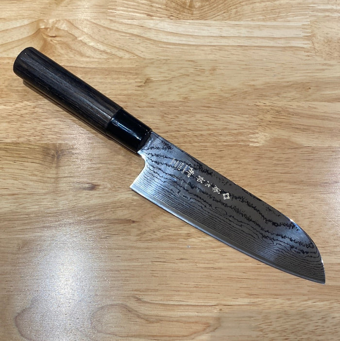Tojiro Shippu BLACK DP Damascus Steel 165mm Santoku - no box