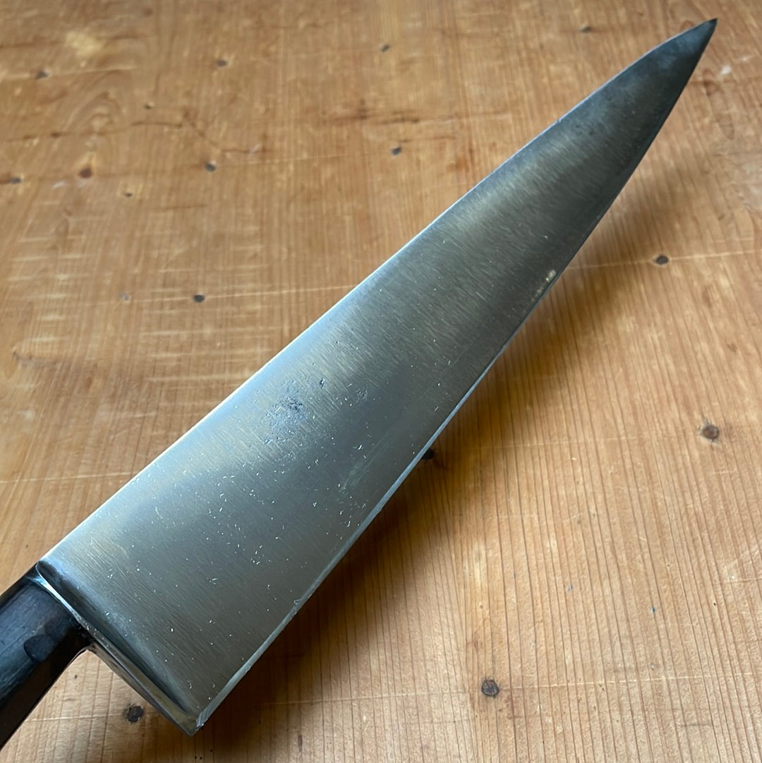 J A Henckels 10" Hand Forged Carbon Steel Chef Knife Model 102 1910-20s