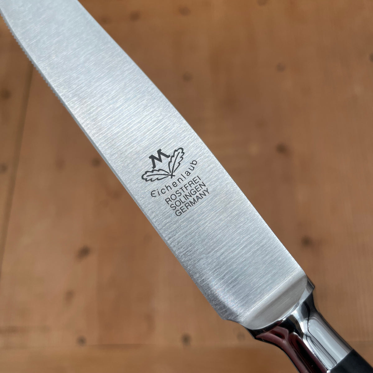 Set Of 6 German Stainless Steel Steak Knife Dinner Tablewares Steak Knives  With Solid Wood Handle Cutlery Knife