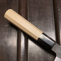 Sakai Kikumori 'Kikuzuki Kuro' 210mm Gyuto - Shirogami 2
