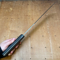 Ed Wusthof 11" Bullnose Scimitar Carbon Steel Ebony Solingen 1890s-1920s